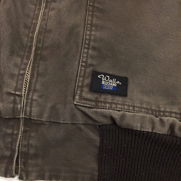 Walls Blizzard Pruf Work Jacket, Brown duck coat - Picture 3 of 7